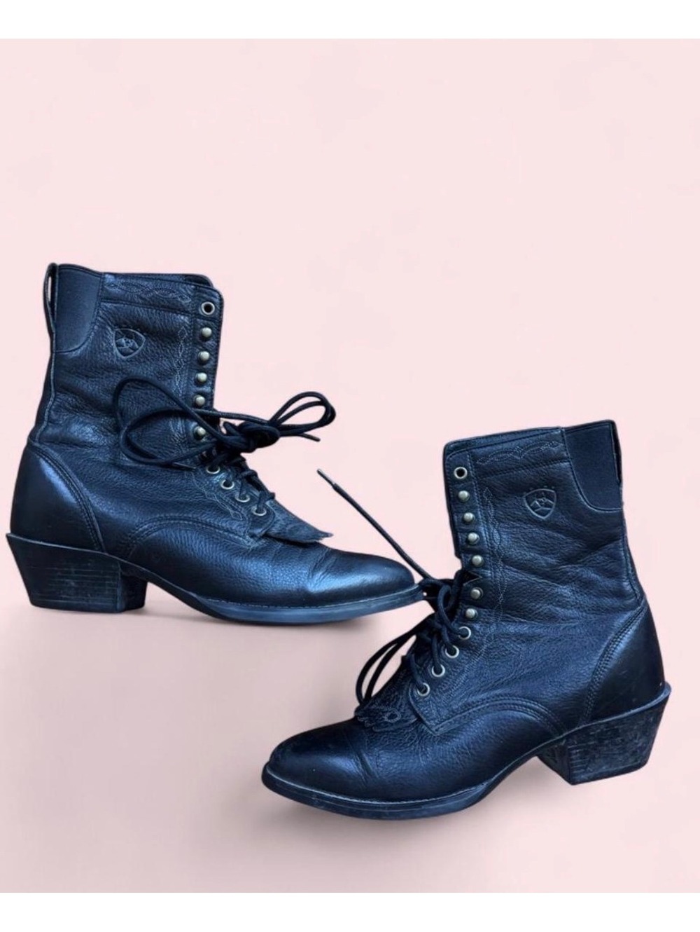 Vintage Ariat Lace-Up Western Boots 7
